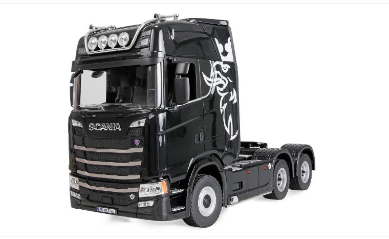 Scania 770 S Tractor unit 6x4 1:18 RTR black 22760